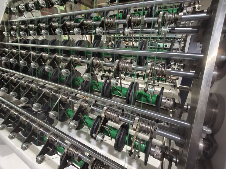 100頭電纜色帶拉線分條機